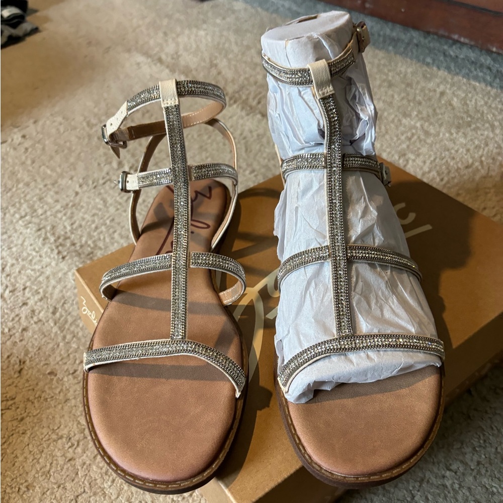Zodiac Cintia Rhinestone Gladiator Sandal - Birch Size 9 NWT - BUNDLE DISCOUNT! - Picture 8 of 8